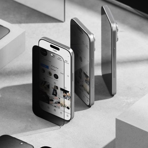 SZKŁO PRYWATYZUJĄCE RINGKE EASY SLIDE 2-PACK IPHONE 17 PRO PRIVACY Ringke