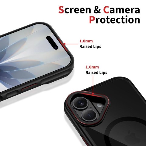 TECH-PROTECT MAGHYBRID MAGSAFE IPHONE 17 BLACK/RED Tech-Protect