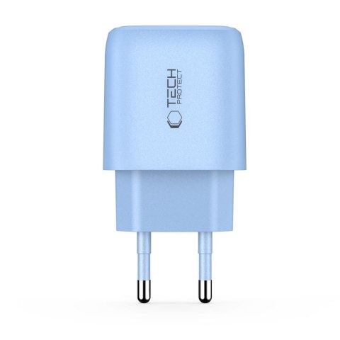 TECH-PROTECT NCA20 2-PORT NETWORK CHARGER PD 20W / QC3.0 BABY BLUE Tech-Protect
