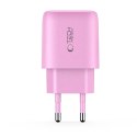TECH-PROTECT NCA20 2-PORT NETWORK CHARGER PD 20W / QC3.0 BABY PINK Tech-Protect