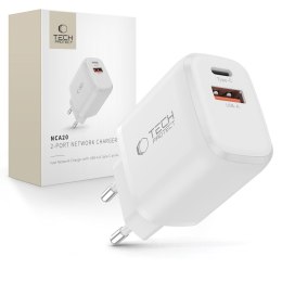 TECH-PROTECT NCA20 2-PORT NETWORK CHARGER PD 20W / QC3.0 WHITE Tech-Protect