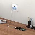 TECH-PROTECT NCA30 2-PORT NETWORK CHARGER PD 30W / QC3.0 BABY BLUE Tech-Protect