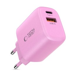 TECH-PROTECT NCA30 2-PORT NETWORK CHARGER PD 30W / QC3.0 BABY PINK Tech-Protect