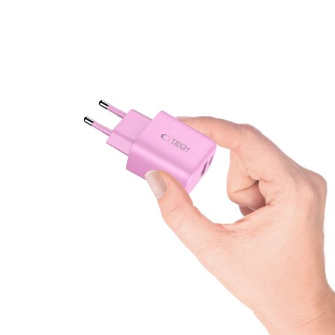 TECH-PROTECT NCA30 2-PORT NETWORK CHARGER PD 30W / QC3.0 BABY PINK Tech-Protect