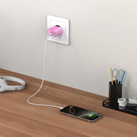 TECH-PROTECT NCA30 2-PORT NETWORK CHARGER PD 30W / QC3.0 BABY PINK Tech-Protect