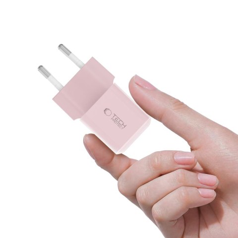 TECH-PROTECT NCM25 1-PORT NETWORK CHARGER PD 25W BABY PINK Tech-Protect