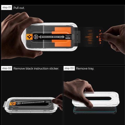 SZKŁO HARTOWANE SPIGEN GLAS.TR "EZ FIT PRO" 2-PACK GALAXY S25 FE CLEAR Spigen