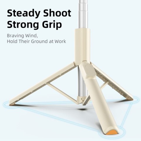 TECH-PROTECT L09S BLUETOOTH SELFIE STICK TRIPOD BEIGE Tech-Protect