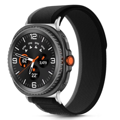 TECH-PROTECT NYLON STRIPE SAMSUNG GALAXY WATCH 8 / CLASSIC (40 / 44 / 46 MM) BLACK/ORANGE Tech-Protect