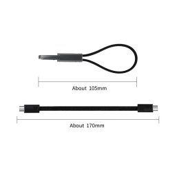 TECH-PROTECT ULTRABOOST DNA KEYCHAIN TYPE-C CABLE PD 60W / 3A IRON GREY Tech-Protect
