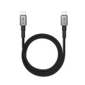 TECH-PROTECT ULTRABOOST DNA MAGTWIST TYPE-C CABLE PD 100W / 5A 100CM IRON GREY Tech-Protect