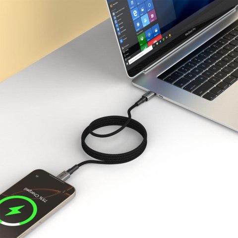 TECH-PROTECT ULTRABOOST DNA MAGTWIST TYPE-C CABLE PD 100W / 5A 200CM IRON GREY Tech-Protect