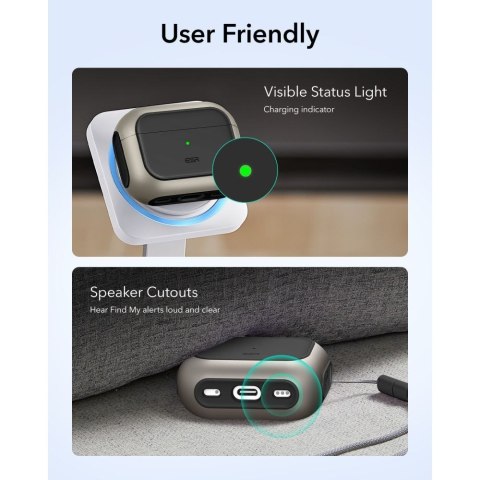 ESR ORBIT HALOLOCK MAGSAFE APPLE AIRPODS PRO 3 TITANIUM ESR