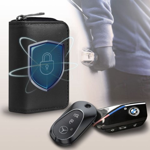 KLATKA FARADAYA TECH-PROTECT KLR300 POUCH KEYLESS RFID SIGNAL BLOCKER CASE BLACK/BLACK Tech-Protect