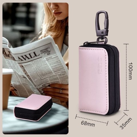 KLATKA FARADAYA TECH-PROTECT KLR300 POUCH KEYLESS RFID SIGNAL BLOCKER CASE PINK Tech-Protect