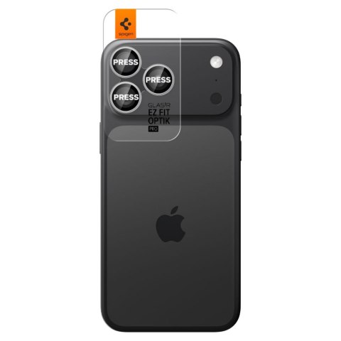 OSŁONA APARATU SPIGEN OPTIK PRO GLAS.TR "EZ FIT" CAMERA PROTECTOR 2-PACK IPHONE 14 PRO / MAX / 15 PRO / MAX / 16 PRO / MAX / 17  Spigen