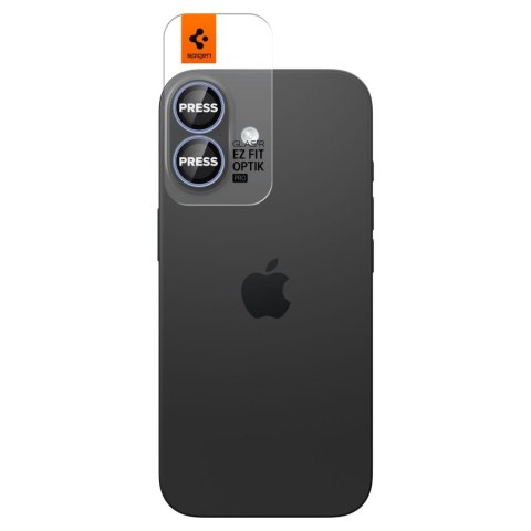 OSŁONA APARATU SPIGEN OPTIK PRO GLAS.TR "EZ FIT" CAMERA PROTECTOR 2-PACK IPHONE 16 / 16 PLUS / 17 BLUE Spigen