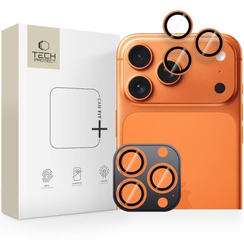 OSŁONA APARATU TECH-PROTECT CAMRING FIT+ IPHONE 14 PRO / MAX / 15 PRO / MAX / 16 PRO / MAX / 17 PRO / MAX COSMIC ORANGE Tech-Protect
