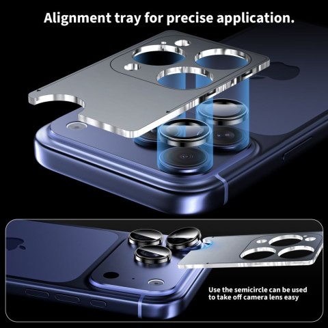 OSŁONA APARATU TECH-PROTECT CAMRING FIT+ IPHONE 14 PRO / MAX / 15 PRO / MAX / 16 PRO / MAX / 17 PRO / MAX SILVER Tech-Protect