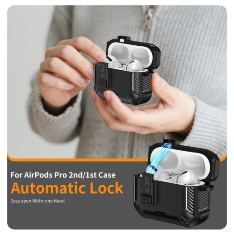 TECH-PROTECT CARBONOX MAGSAFE APPLE AIRPODS PRO 3 BLACK Tech-Protect