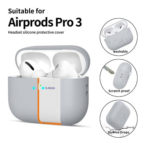 TECH-PROTECT SILICONE APPLE AIRPODS PRO 3 CRAYON GREY Tech-Protect