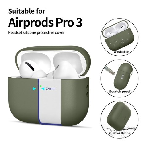 TECH-PROTECT SILICONE APPLE AIRPODS PRO 3 OLIVE GREEN Tech-Protect