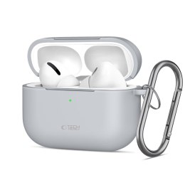 TECH-PROTECT SILICONE HOOK APPLE AIRPODS PRO 3 CRAYON GREY Tech-Protect