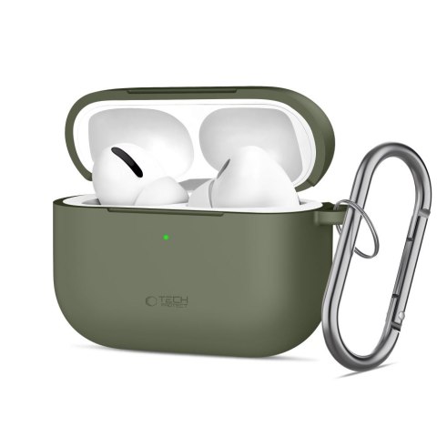 TECH-PROTECT SILICONE HOOK APPLE AIRPODS PRO 3 OLIVE GREEN Tech-Protect