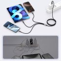 TECH-PROTECT ULTRABOOST DNA 3IN1 LIGHTNING & TYPE-C & MICRO-USB CABLE 3A 120CM IRON GREY Tech-Protect