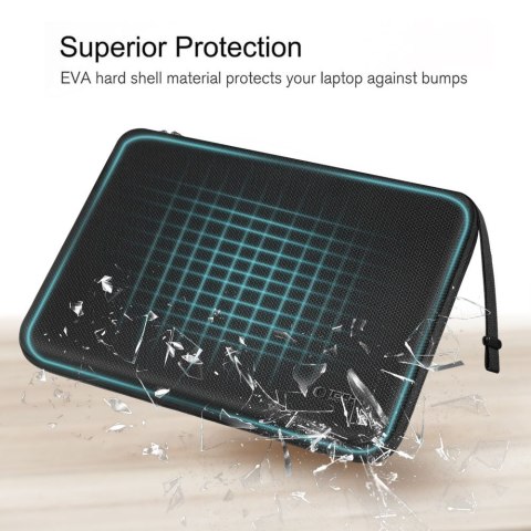 TECH-PROTECT HARDPOUCH LAPTOP 13-14 BLACK/BLACK Tech-Protect