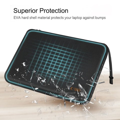 TECH-PROTECT HARDPOUCH LAPTOP 13-14 BLACK/ORANGE Tech-Protect