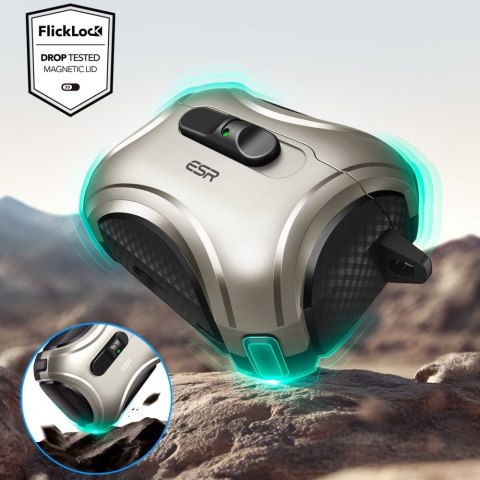 ESR CYBER FLICKLOCK HALOLOCK MAGSAFE APPLE AIRPODS PRO 3 TITANIUM ESR