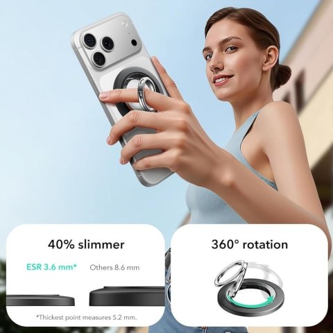 ESR MAGNETIC 360 HALOLOCK MAGSAFE PHONE RING BLACK ESR