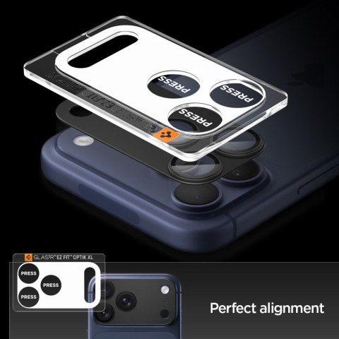 OSŁONA APARATU SPIGEN OPTIK PRO XL GLAS.TR "EZ FIT" CAMERA PROTECTOR IPHONE 17 PRO BLACK Spigen