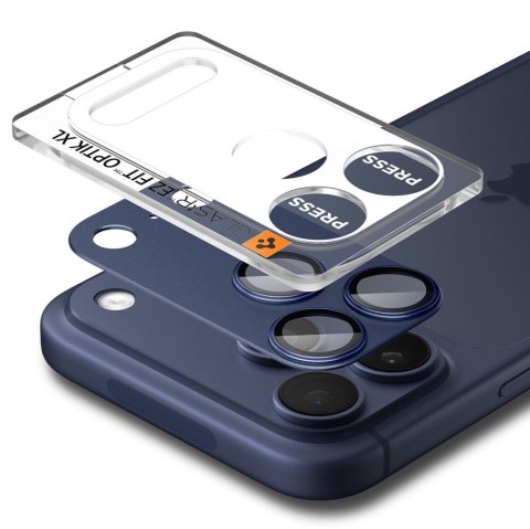 OSŁONA APARATU SPIGEN OPTIK PRO XL GLAS.TR "EZ FIT" CAMERA PROTECTOR IPHONE 17 PRO MAX BLUE Spigen
