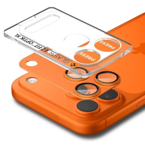 OSŁONA APARATU SPIGEN OPTIK PRO XL GLAS.TR "EZ FIT" CAMERA PROTECTOR IPHONE 17 PRO MAX ORANGE Spigen