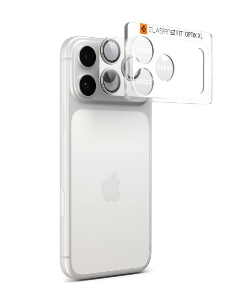 OSŁONA APARATU SPIGEN OPTIK PRO XL GLAS.TR "EZ FIT" CAMERA PROTECTOR IPHONE 17 PRO MAX SILVER Spigen