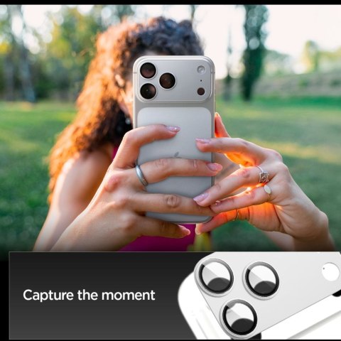 OSŁONA APARATU SPIGEN OPTIK PRO XL GLAS.TR "EZ FIT" CAMERA PROTECTOR IPHONE 17 PRO SILVER Spigen