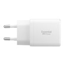 SPIGEN ESSENTIAL EE202EU 2-PORT NETWORK CHARGER 20W WHITE Spigen