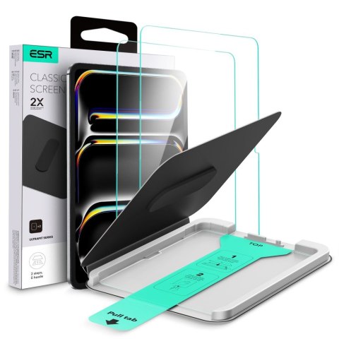 SZKŁO HARTOWANE ESR ULTRAFIT TEMPERED GLASS 2-PACK IPAD PRO 11" 5 / 6 / 2024-2025 CLEAR ESR