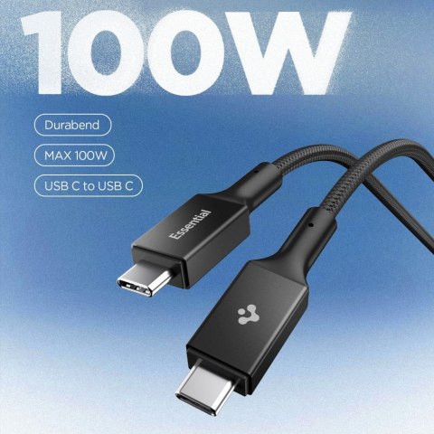 SPIGEN EB10010CC ESSENTIAL TYPE-C CABLE 100W 100CM BLACK Spigen