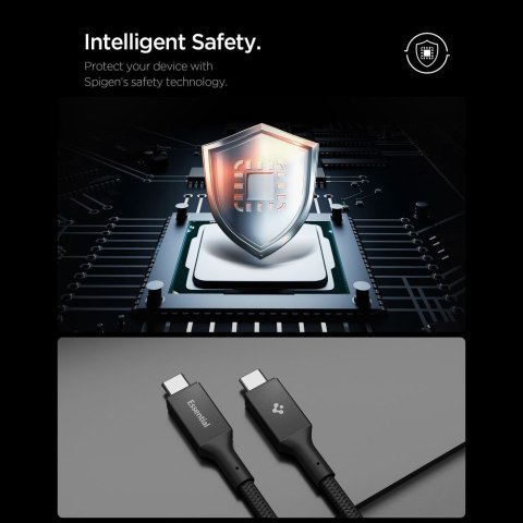 SPIGEN EB10010CC ESSENTIAL TYPE-C CABLE 100W 100CM BLACK Spigen