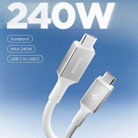 SPIGEN EB24012CC ESSENTIAL TYPE-C CABLE 240W 120CM WHITE Spigen