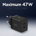 SPIGEN ESSENTIAL EE472EU 2-PORT NETWORK CHARGER 47W BLACK Spigen