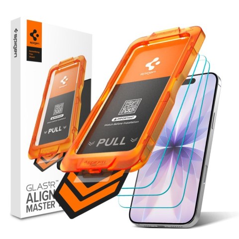 SZKŁO HARTOWANE SPIGEN ALM GLAS.TR SLIM 3-PACK IPHONE 17 CLEAR Spigen