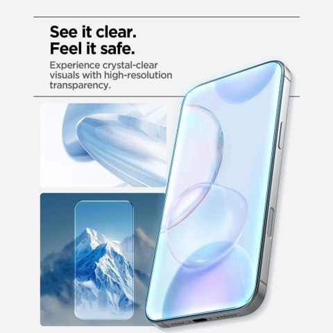 SZKŁO HARTOWANE SPIGEN ALM GLAS.TR SLIM 3-PACK IPHONE 17 PRO CLEAR Spigen