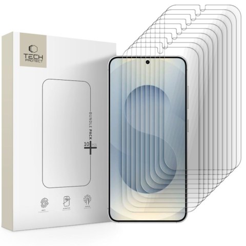 SZKŁO HARTOWANE TECH-PROTECT BUNDLE 10-PACK GALAXY S24 / S25 CLEAR Tech-Protect