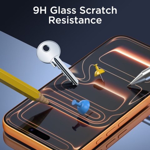 SZKŁO HARTOWANE TECH-PROTECT BUNDLE 10-PACK IPHONE 15 PRO MAX CLEAR Tech-Protect