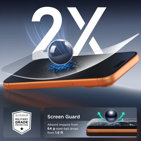 SZKŁO HARTOWANE TECH-PROTECT BUNDLE 10-PACK IPHONE 15 PRO MAX CLEAR Tech-Protect