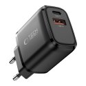 TECH-PROTECT NCA45W-GAN 2-PORT NETWORK CHARGER PD 45W / QC3.0 BLACK Tech-Protect
